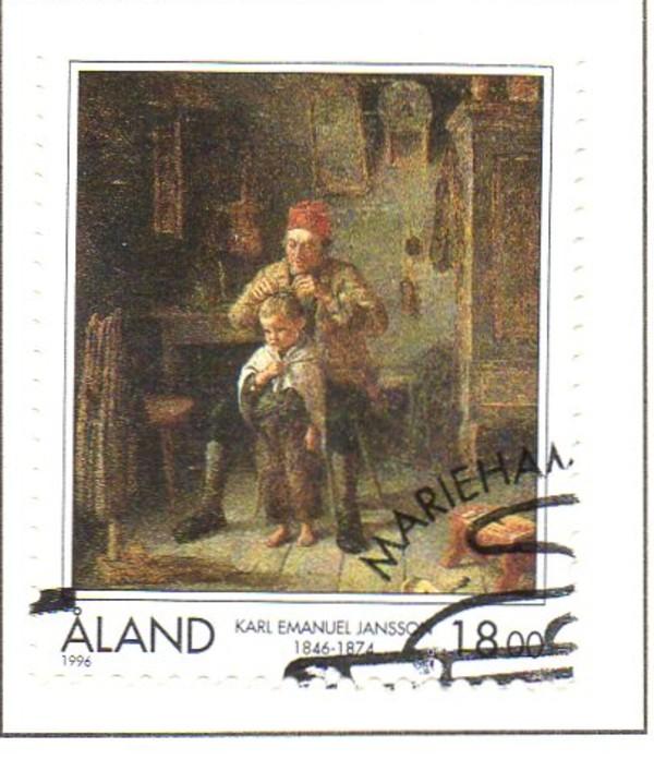 Aland Sc  129 1996 Jansson Painting stamp used