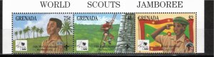 Grenada 1995 MNH Sc 2426a-c strip of 3