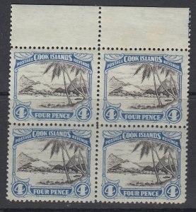 Cook Islands, Scott 95 (SG 110), MNH block of four