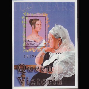 ZAMBIA 2001 - Scott# 956 S/S Queen Victoria NH