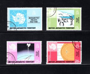 British Antarctic Territory#82-85,  VF, Used, CV $3.00  ...0790015