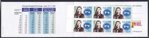 Iceland 1996 cpl Booklet with ten stamps Europa 55 ISK  . Two scans. MNH