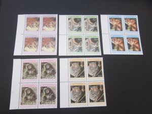 Laos 1993 Sc 118-22 Block set MNH