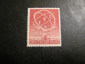 GERMANY 1950 MNH SC 9N68 ERP SET VF/XF 100 EUROS (114)