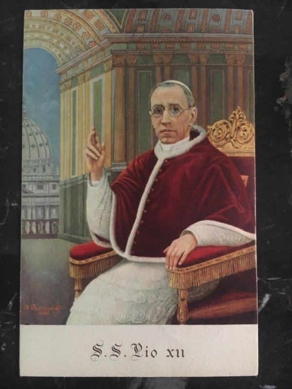 1944 Vatican Picture Postcard cover SS Pio XII