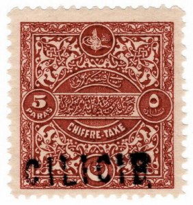 (I.B) Turkey (Ottoman) Revenue : Duty Stamp 5pa (Cilicie)