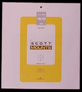 Scott/Prinz Pre-Cut Souvenir Sheets Small Panes Stamp Mounts 190x199 #1000 Clear