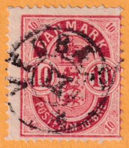 DENMARK 39 WITH VEDBÆK STAR CANCEL - DEN-39