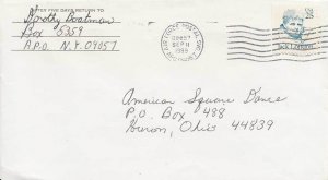 United States A.P.O.'s 25c Jack London Great Americans 1989 Air Force Postal ...