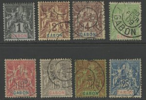 Gabon 16-23 used (2106 280)