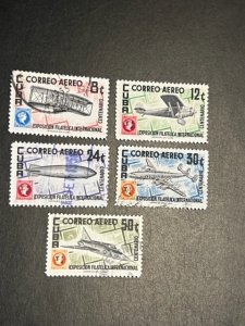 Cuba C122-126 used