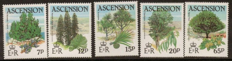 ASCENSION SG371/5 1985 TREES  MNH