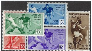 Italy SC 324-328 MNH VF SCV$300.00...Take a great look!!