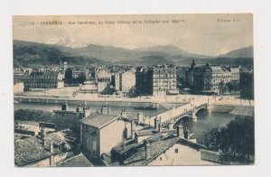 D337563 France Postal Card Grenoble Bridge - Vue Générale 1914