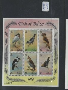 BELIZE  (P2803B) BIRDS S/S  1980  SC 500  MNH 