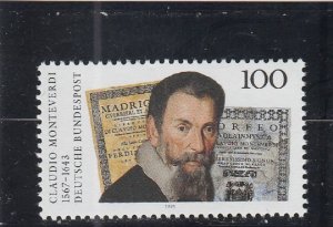 Germany  Scott#  1818  MNH  (1993 Claudio Monteverdi)