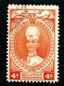 1937 Kelantan  Sc# 31 used cv $1 ( 8002 BCXX )