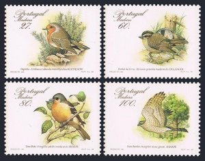 Portugal Madeira 123-126, MNH. Michel 119-122. Indigenous birds 1988. Erithacus