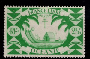 French Polynesia Scott 138 MH* Double Canoe  stamp