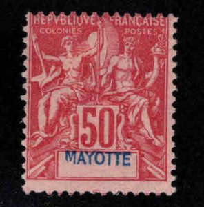 Mayotte Scott 16 MH*  perf 14x13.5 stamp  colorful
