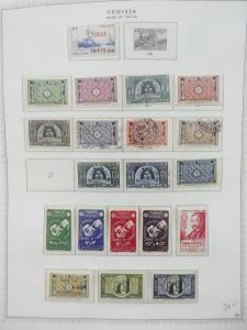 EDW1949SELL : TUNISIA Nice Mint collection on album pages mostly NH. Sc Cat $225