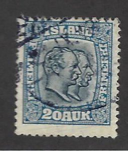 Iceland #107 Used F-VF SCV$26.00...fill a great spot!!