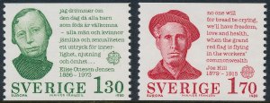 Sweden 1980 Europa Set of 2 SG1040-1041 MNH