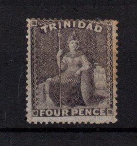 Trinidad 1860 4d brownish lilac mint MH SG47 WS36290