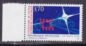 France 1995 3.70fr. 100 years of Electrical Energy Use.  TGV  VF/NH