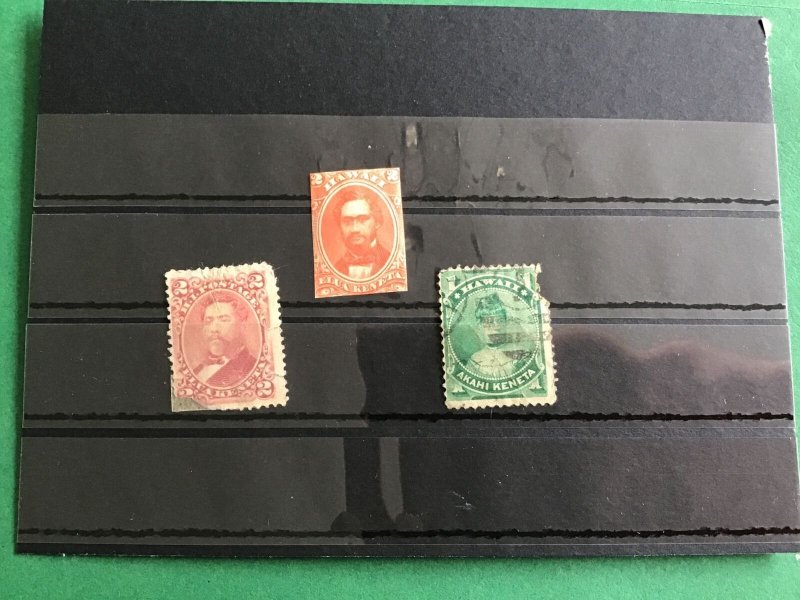Hawaii 1864 Cut Stamp & Damaged Stamps R44126 