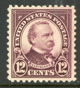 USA 1923 Fourth Bureau 12¢ Cleveland Perf 11 Scott 564 Mint G215