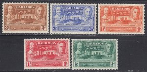 Barbados #202-206 Mint Set