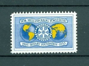 Sweden. Poster Stamp Mnh Rotary 1905-1955