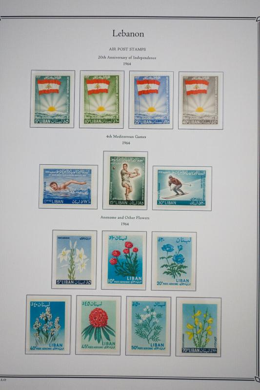 Lebanon Stamps mint NH 1960-1967 w/Commems & Air Mails