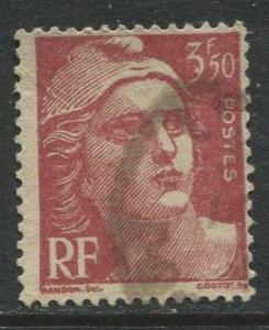 France - Scott 578 - General  Issue -1947 - Used - Single  3.50fr Stamp