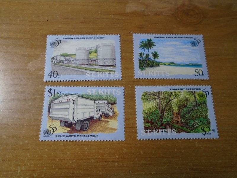 St Kitts  #  398-401  MNH