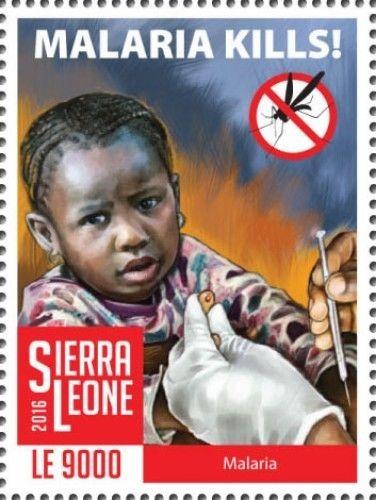 Z08 IMPERFORATED SRL161312 SIERRA LEONE 2016 Malaria 1v MNH ** Postfrisch