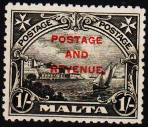 Malta.1928 1s S.G.186 UnUsed/No Gum