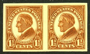 U.S. #631 MINT PAIR OG LH
