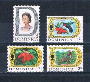 Dominica 268-71 MNH Flora Fauna 1969 (D0198)