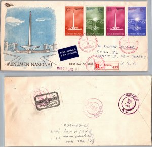 Indonesia, Registered, Worldwide First Day Cover