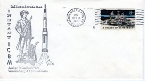 SAC MINUTEMAN ICBM - VANDENBERG AFB, CA   OCT 18,  1967  FDC15103