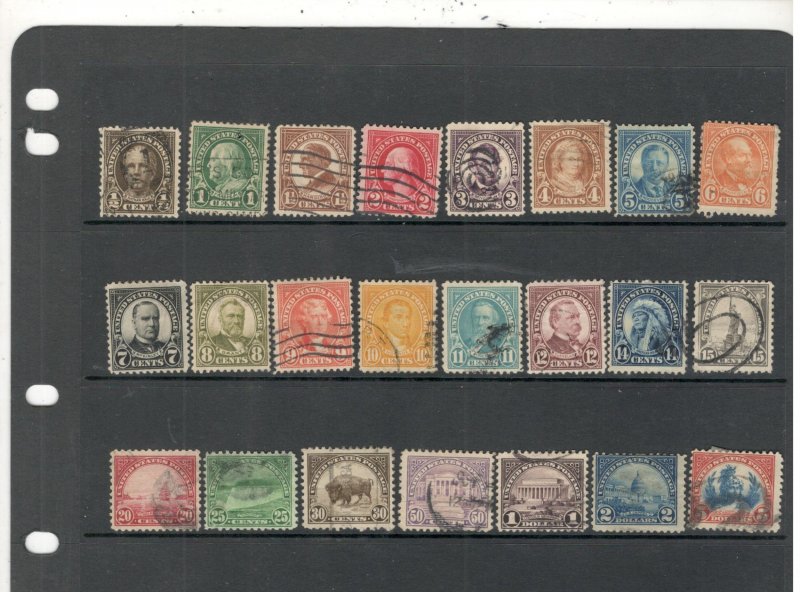 US SCOTT# 551-573 COMPLETE SET MINT/USED