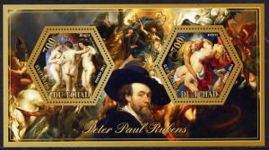 Chad 2014 Peter Paul Rubens #1 perf sheetlet containing t...