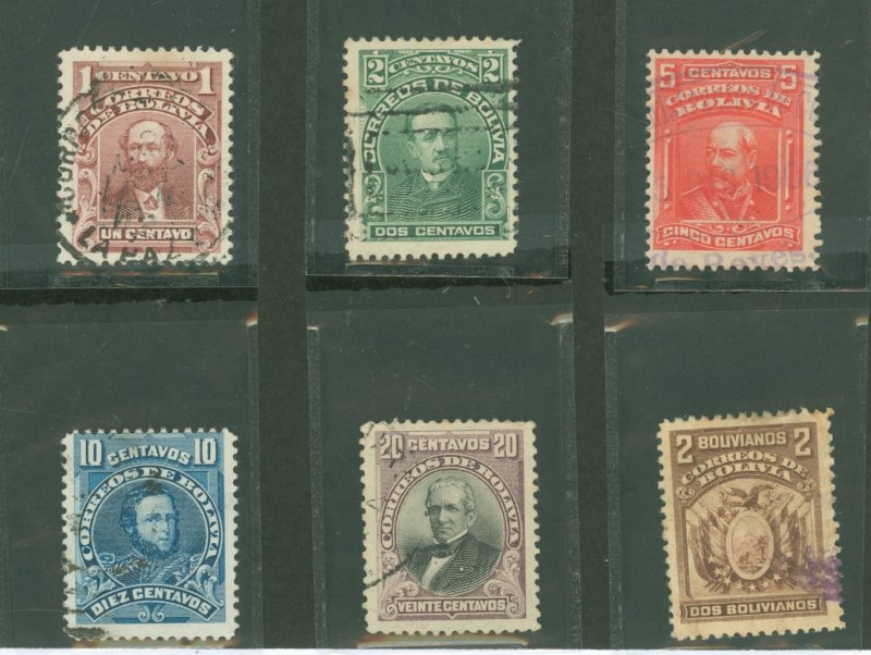 Bolivia #70-76 Used Single (Complete Set)