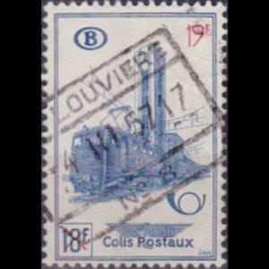 BELGIUM 1956 - Scott# Q366 Electric Train 19f Used