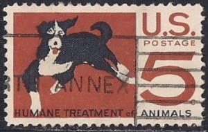 1307 5 cent Human Treatment of Animals VF used