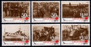 New Zealand 2009 ANZAC Complete Mint MNH Set SC 2244-2249