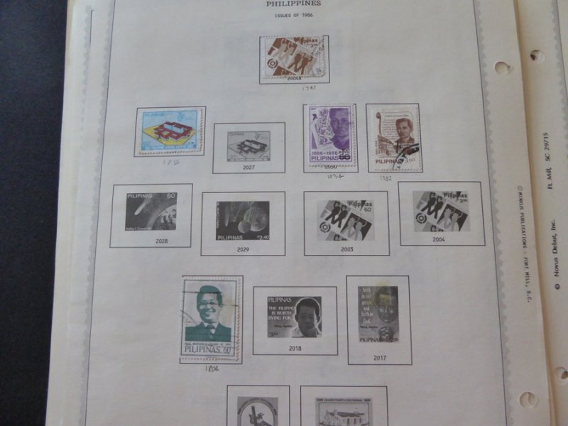 Philippines 1978-1991 Stamp Collection on Album Pages