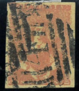 P5475 B - VICTORIA 1850 , SG. 1a , VF USED ,